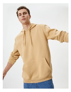 Koton Hooded Sweatshirt Kangaroo Pocket Detail Long Sleeve