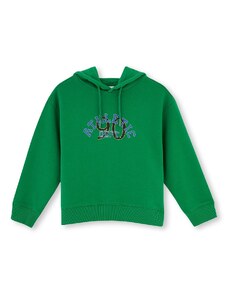 Dagi Green Hooded Motto Printed Unisex Sweatshirts