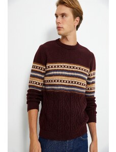 Koton Men's Burgundy Sweater