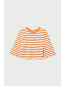 VATKALI Striped crop t-shirt