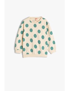 Koton Baby Girl Beige Patterned Sweatshirt