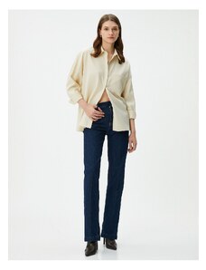 Koton Long Sleeve Shirt Buttoned Pocket Detailed Regular Fit