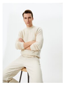 Koton Half Turtleneck Sweater Knitwear Slim Fit Knit Textured