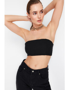 Trendyol Black Crop Bustier with Gips