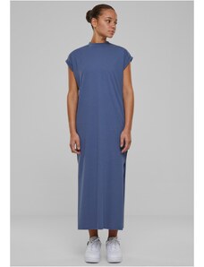 UC Ladies Dámské šaty Urban Classics Long Extended Shoulder Dress - modré