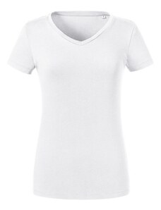 Russell Women's Pure Organic V-Neck T-Shirt