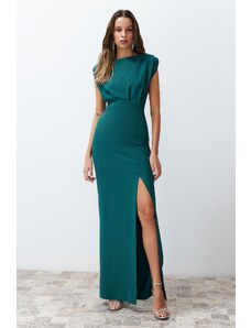 Trendyol Oil Waxed Woven Long Evening Evening Dress