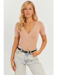 Cool & Sexy Women's Powder Double Breasted Blouse
