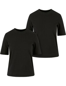 UC Ladies Dámské tričko Classy Tee - 2 Pack černé+černé