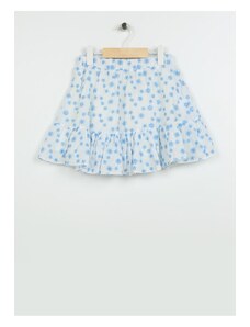 Koton Elastic Waist Normal White Plain Short Girls' Skirt 3skg70016aw