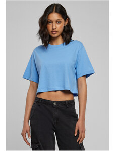 UC Ladies Dámské krátké oversized triko horizontálně modré