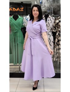 Marizu shop Krásné společenské šaty v midi délce s rukávem
