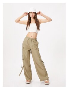 Koton Cargo Pants Wide Leg, Relaxed Cut, Multiple Pockets on the Side.