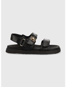 Kožené sandály Steve Madden Mona dámské, černá barva, SM11002535
