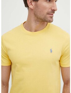 Bavlněné tričko Polo Ralph Lauren žlutá barva, 710671438