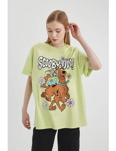 DEFACTO Oversize Fit Scooby Doo Licensed Crew Neck Printed Short Sleeve T-Shirt