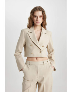 DEFACTO Crop Jacket Collar Blazer