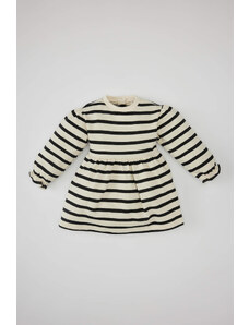 DEFACTO Regular Fit Striped Long Sleeve Knitted Dress