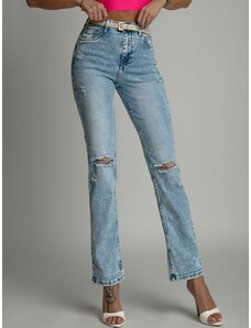 Azzurra Dámské džíny s rozparky AZR2983