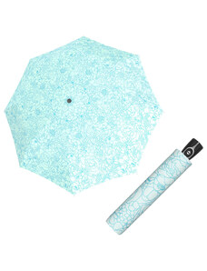 Doppler Magic Fiber GIARDINO - dámský plně automatický deštník tyrkysová