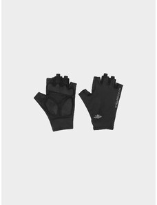 4F Cyklistické rukavičky s gelovými vložkami unisex - černé