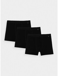4F Pánské spodní prádlo boxerky (3-pack) - černé