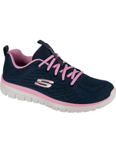 TMAVĚ MODRÉ TENISKY SKECHERS GRACEFUL - GET CONNECTED Tmavě modrá