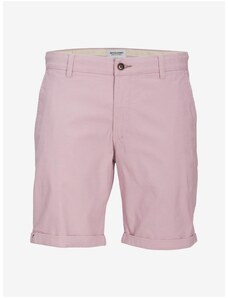 Světle růžové pánské chino kraťasy Jack & Jones Fury - Pánské