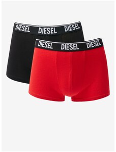 Sada dvou pánských boxerek v červené a černé barvě Diesel - Pánské