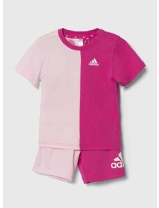 Dětská souprava adidas růžová barva