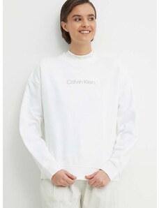 Mikina Calvin Klein dámská, bílá barva, s potiskem, K20K206942