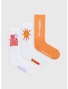 Ponožky On Vacation Summer Holiday 3-pack bílá barva, OVC SK23