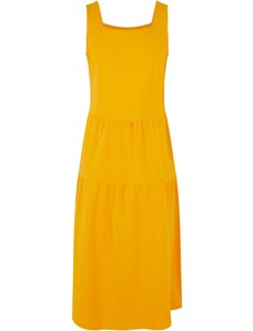 Urban Classics Kids Dívčí šaty 7/8 Length Valance Summer Dress - žluté