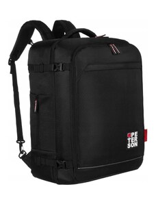 Funkční nepromokavý pevný batoh s USB Peterson PTN PLG-03 - T-2209 černý