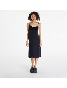 Šaty Urban Classics Ladies Viscose Satin Slip Dress Black