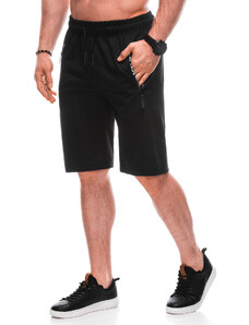 EDOTI Pánské krátké teplákové šortky 487W - černé