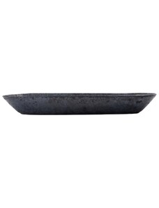 House Doctor Černá kameninová servírovací miska Pion 35 x 11,5 cm