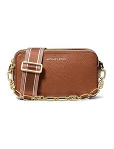 Michael Kors crossbody kabelka camera double zip hnědá