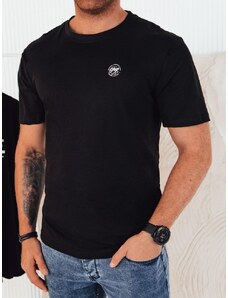 Dstreet Trendy černé tričko s jemným logem