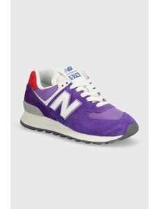 Sneakers boty New Balance 574 fialová barva, WL574YE2