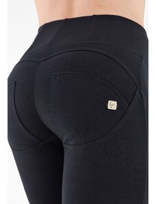 Freddy kalhoty WR.UP v černé barvě, vysoký pas, superskinny střih, 7/8 délka, organická bavlna