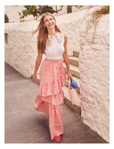 Koton Tuba Ünsal X Cotton - Asymmetric Frilly Maxi Skirt