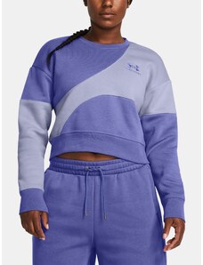 Under Armour Mikina Essential Fleece Crop Crew-PPL - Dámské