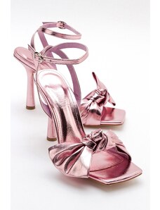 LuviShoes Women's Pila Pink Heeled Shoes