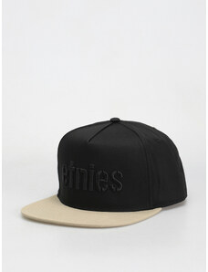 Etnies Corp Snapback (black/black/gum)hnědá