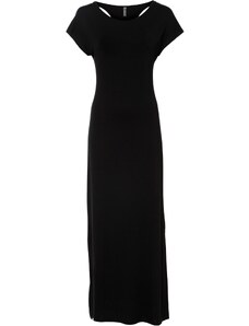 bonprix Žerzejové šaty s detailem na zádech Černá