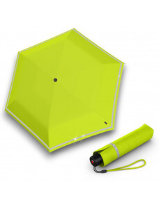 Knirps KNIRPS ROOKIE LIME REFLECTIVE - lehký skládací deštník