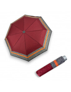 Doppler Mini Light Classic berry stripe - dámský skládací deštník