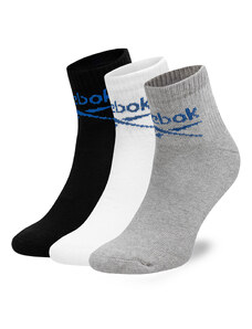Sada 3 párů vysokých ponožek unisex Reebok