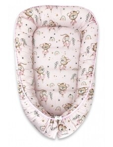 Miminu Oboustranné hnízdečko, bavlna, 55 x 75 cm, Little Balerina - růžová